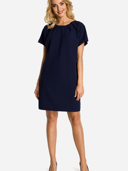 Плаття-футболка коротке літнє жіноче Made Of Emotion M337 S Темно-синє (5902041197211)