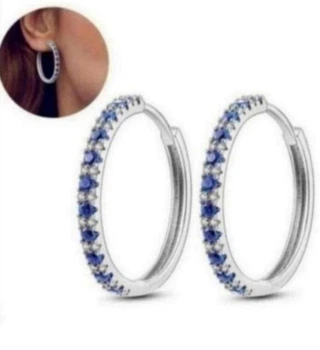 Серьги серебро Original стиль Pandora паве хупы 1236
