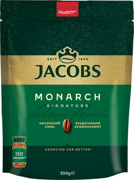 Кофе натуральный растворимый Jacobs Monarch 300 г (4820206290144)