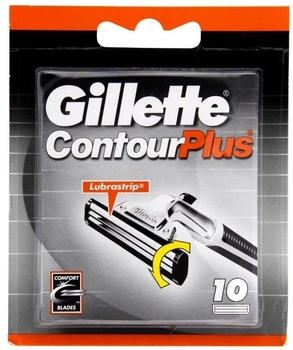 Змінні картриджі для бритви Gillette Contour Plus 10 шт (3014260207618)