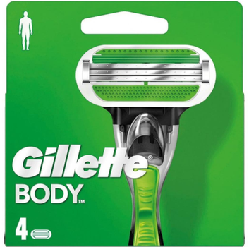 Змінні картриджі для бритви Gillette Body 4 шт (7702018343775)