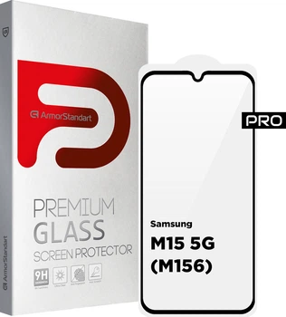 Защитное стекло ArmorStandart Pro для смартфона Samsung Galaxy M15 5G (M156) Black (ARM74368)