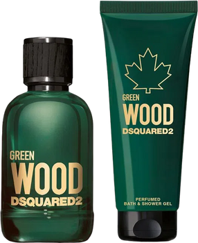 Набір Dsquared2 Green Wood Pour Homme Туалетна вода чоловіча 100 мл + Гель для душу 150 мл (8011003862764)