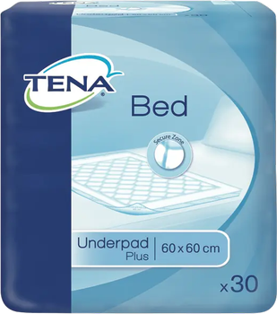 Pieluszka jednorazowa Tena Bed Plus 60 x 60 cm 30 szt (7322540520811)
