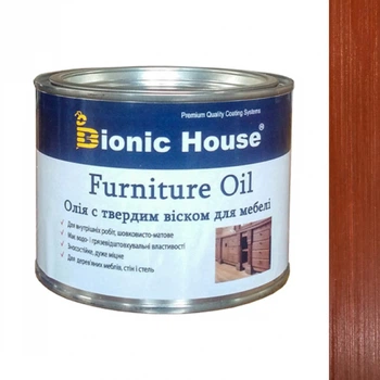 Масло для меблів Furniture oil Bionic House з твердим воском професійне Тік 1 л.