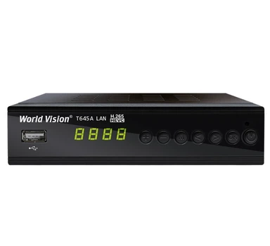 Приставка Т2 World Vision T645A LAN FM H.265 Цифровой эфирный тюнер ресивер DVB-T2/C