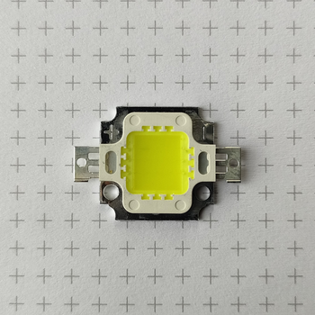 Світлодіод LED COB 10W 10-12V Холодний білий ЛЕД СОВ 10Вт 10-12В