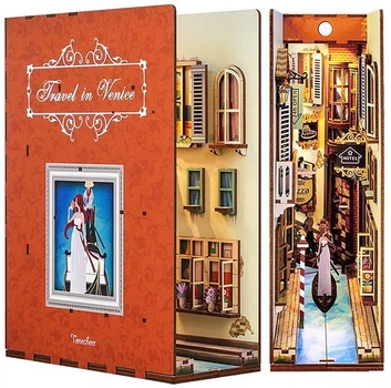 Книга Бук нук Подорож до Венеції Румбокс Book Nook Travel in Venice (6971683351076)