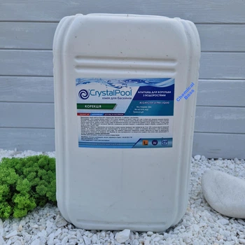 Альгицид (альгекс) против водорослей и зелени в бассейне Crystal Pool Algaecide Ultra Liquid 20 кг (04120)