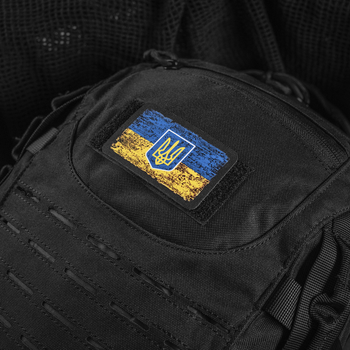 Нашивка M-Tac Флаг Украины с гербом винтаж (80х50 мм) 2000000050423