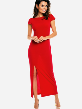 Плаття міді літнє жіноче Awama A136 XL Червоне (5902360511682)