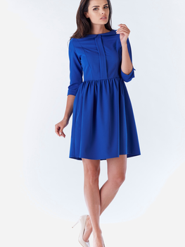 Sukienka trapezowa damska mini Awama A183 XL Niebieska (5902360590298)