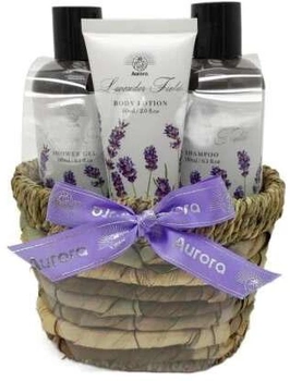 Zestaw Aurora Lavender Fields Żel pod prysznic 180 ml + Szampon do włosów 180 ml + Balsam do ciała 60 ml (5060411612839)
