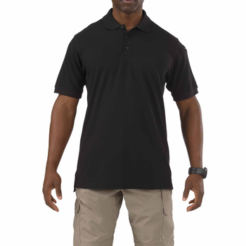 Футболка Поло тактична з коротким рукавом 5.11 Tactical Utility Short Sleeve Polo XS Black