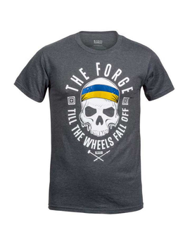 Футболка 5.11 THE FORGE UKRAINIAN FLAG TEE XL CHARCOAL HEATHER