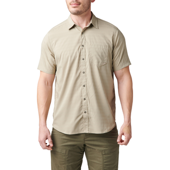 Рубашка тактическая 5.11 Tactical Aerial Short Sleeve Shirt S Khaki