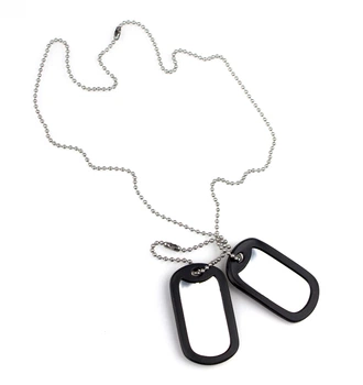 Жетоны военные американские с резинками US DOG-TAG Silver