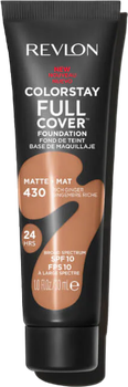 Podkład do twarzy Revlon Colorstay Full Cover Foundation SPF 10 Matte 430 Rich Ginger 30 ml (309971335167)