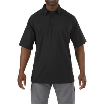 Футболка Поло тактична з коротким рукавом 5.11 RAPID PERFORMANCE POLO - SHORT SLEEVE L Black