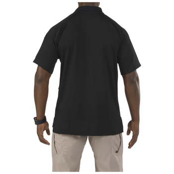 Футболка поло тактична з коротким рукавом 5.11 Tactical Performance Polo - Short Sleeve, Synthetic Knit L Black
