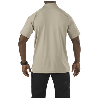 Футболка поло тактична з коротким рукавом 5.11 Tactical Performance Polo - Short Sleeve, Synthetic Knit XL Silver Tan