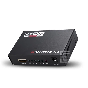 Відео спліттер Ewell Splitter HDMI на 4 монітори, 4K2K, 3D (EW204)