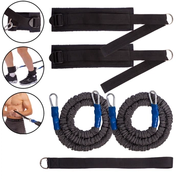 Поводок-амортизатор для скоростных тренировок SP-Planeta LEG PRESS EXERCISER FI-3011 (латекс, полиэстер, длина жгута-1,4 м)
