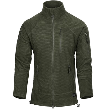 Куртка тактическая Helikon-Tex Флисовая на замке L Олива ALPHA TACTICAL JACKET - GRID FLEECE L OLIVE GREEN (BL-ALT-FG-02-B05-L)