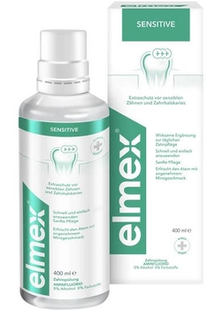 Ополіскувач для ротової порожнини Elmex Sensitive для чутливих зубів 400 мл (7610108059317)