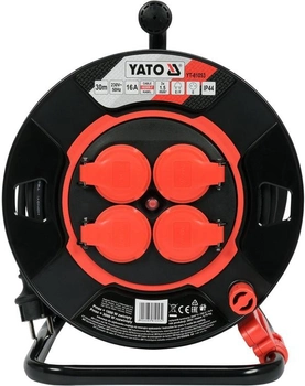 Подовжувач на котушці Yato на 4 розетки 30 м (YT-81053)