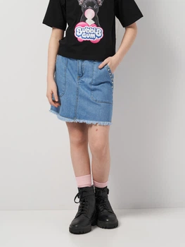 Підліткова джинсова спідниця для дівчинки Coccodrillo Jeans Collection Girl WC4124201JCG-015 158 см Синя (5904986306499)