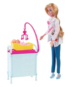 Zestaw lalek Artyk Barbie Doctor z akcesoriami (5901811123030)