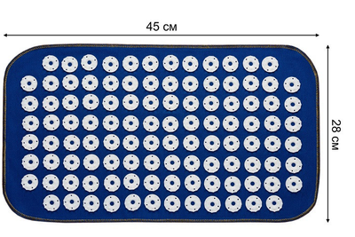 Акупунктурний килимок Аплікатор Кузнєцова Універсал №108 для рук/ніг/спини/шиї/тіла синій