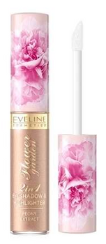 Рідкі тіні для повік Eveline Cosmetics Flower Garden 2 in 1 Base & Eyeshadow 02 6.5 мл (5903416052555)