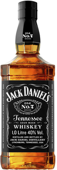 Теннессі Віскі Jack Daniel's Old No.7 1 л 40% (5099873045367_5099873090442)