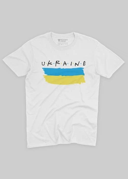 Футболка для хлопчика MODNO з патріотичним принтом UKRAINE 110-116 см Білий (TS001-4-WHI-005-1-090-B)