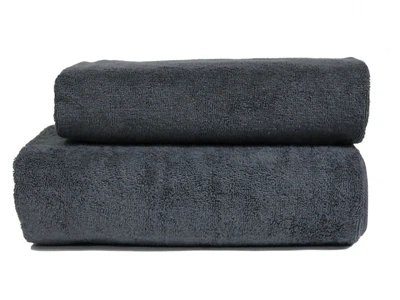 Полотенце Parisa. Flat Cotton темно-серого цвета-50х90
