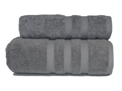 Полотенце Parisa. Microcotton серого цвета-50х90