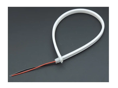 Лента силикон LED Neon 24v 50см белая гибкая боковое свечение ширина 12мм высота 6мм