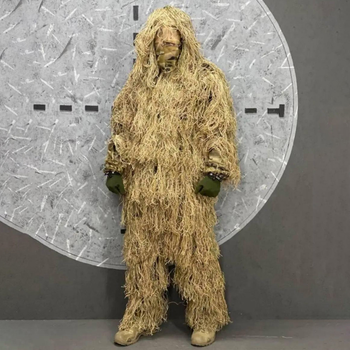 Маскировочный костюм "Кикимора" 4в1 с чехлом для транспортировки койот