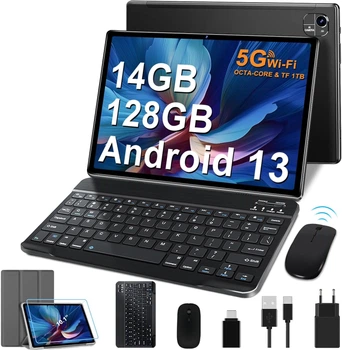 Планшет 10.1" FACETEL Q10 8+6/128Gb 8 ядер Android 13 8000 mAh Чорний (102051051) - Уцінка