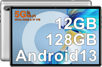 Планшет 10.1" Facetel Q6 12/128Gb 8 ядер Android 13 6000 mAh Серый