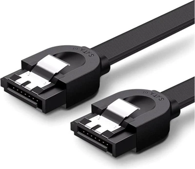 Кабель UGREEN US217 SATA 3 Data Cable 0.5m (Black)(UGR-30796) (UGR-30796)