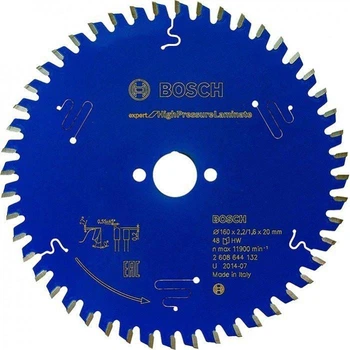 Пильный диск Bosch Expert for High Pressure Laminate 160×2,2×20, 48 HTLCG (2608644132)