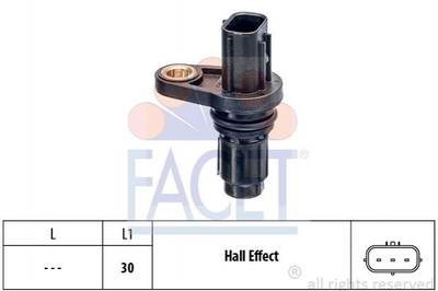 Датчик распредвала FACET 9.0713 Toyota Auris, Avensis, Land Cruiser, Prius, Rav-4, Corolla, Yaris, Camry, Verso, C-HR; Lexus RX, LS, GS, ES, GX 9091905060, 90919C5001, 90919T5002