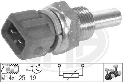 Датчик температури рідини, що охолоджує ERA 330134 Peugeot Expert, Boxer, Partner, 406, 306, 605, 806; Citroen Jumper, Jumpy, Berlingo, Xsara; Nissan Micra; Fiat Scudo 250801F600, 133878, 133847