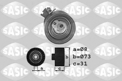 Натяжной ролик ремня ГРМ SASIC 1700018 Citroen Berlingo, C3, Xsara; Peugeot 206, Partner, 307 082982, 0829C7