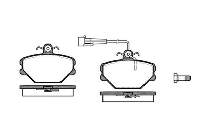 Гальмівні колодки REMSA 026402 Fiat Panda, Tipo 5888781, 5892330, 58290330