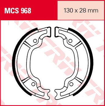 Тормозные колодки TRW MCS968