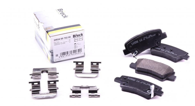 Тормозные колодки BRECK 24934 00 702 00 Hyundai Elantra, Tucson, Sonata; KIA Soul; SsangYong Korando, Actyon 583021RA30, 48413341A0, 583022EA31